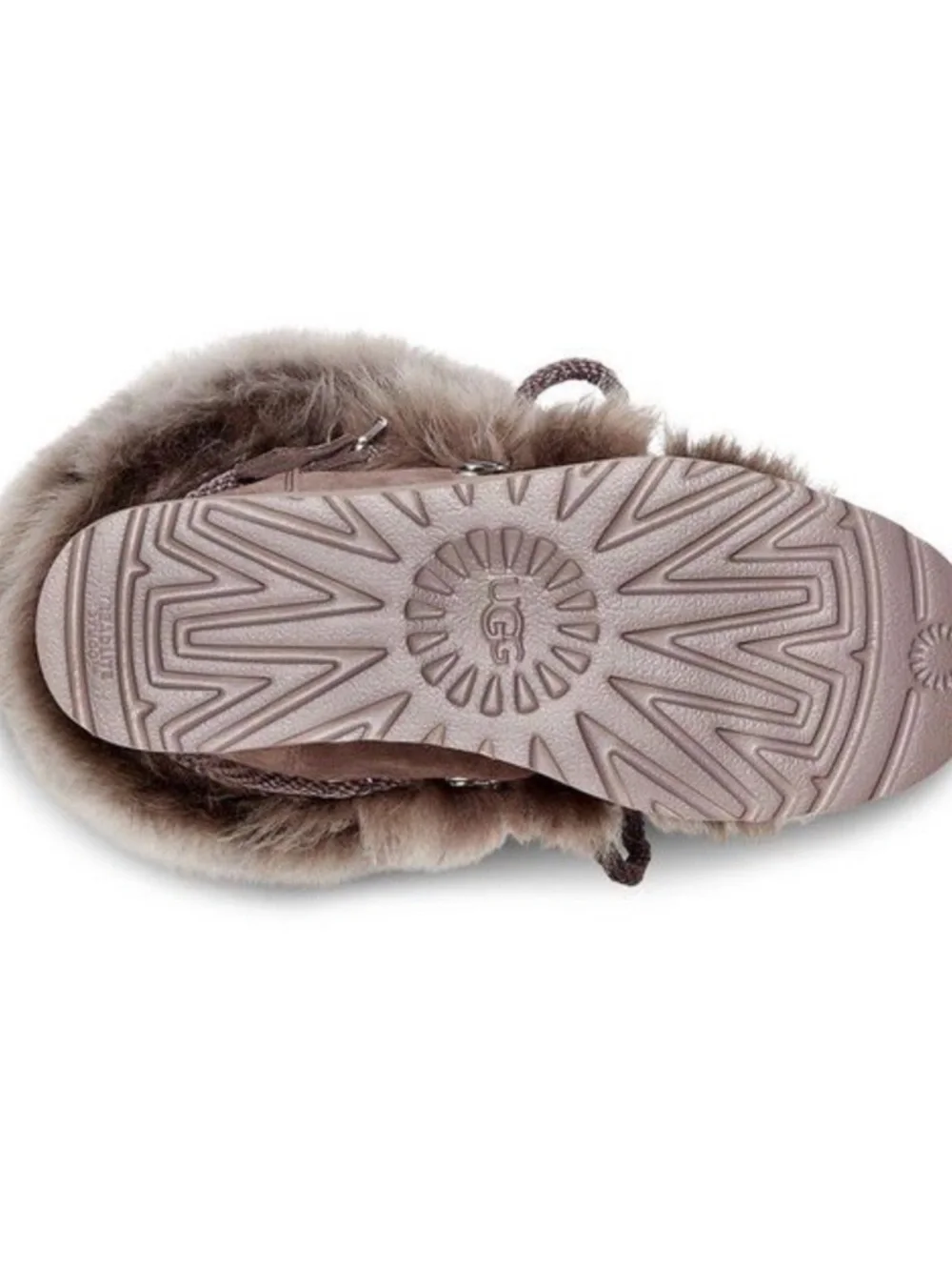 UGG Women's Tall Fur-Trim Winter Boots in Taupe Brown NEW WITHOUT BOX
